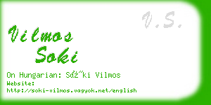 vilmos soki business card